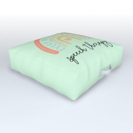 Speech Therapy II - Every Word Counts Outdoor Floor Cushion