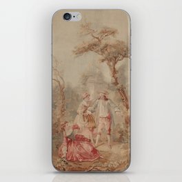 Antique Aubusson Romantic French 18th Century Tapestry iPhone Skin