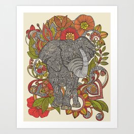 Bo the elephant Art Print