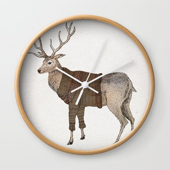 Stag Wall Clock
