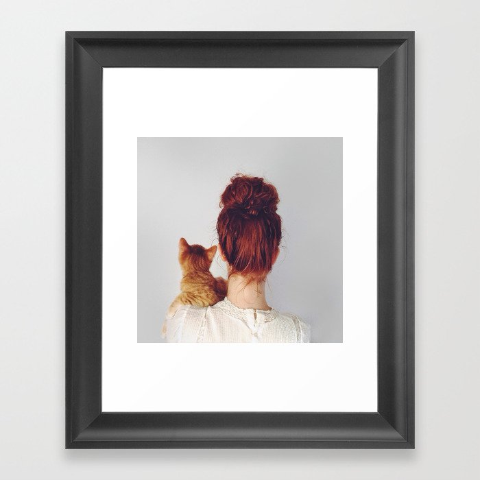 Darcy and Me Framed Art Print