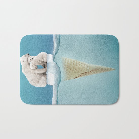 polar ice cream cap 02 Bath Mat