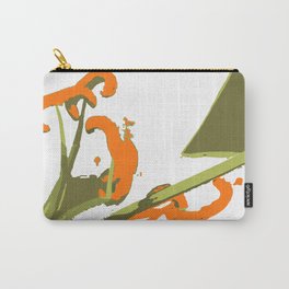 Luscious Lily Bold Graphic Pop Art Flower Print Carry-All Pouch