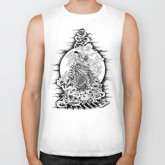 Howling Wolf Biker Tank
