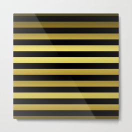 Black and Gold Jumbo Beach House Stripes Metal Print | Metallic, Graphicdesign, Jumbo, Stripes, Goldmetallicstripe, Goldstripes, Beach, Blackstripes, Jumbogoldstripe, Black 
