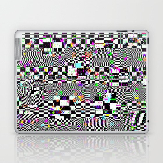 glitchy glitter Laptop & iPad Skin