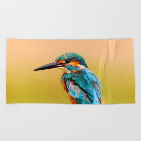 Radiant Bird Beach Towel