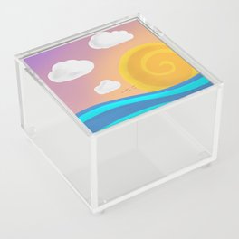 a different kind of sunset Acrylic Box
