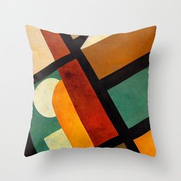 Mid-Century Abstract  Throw Pillow