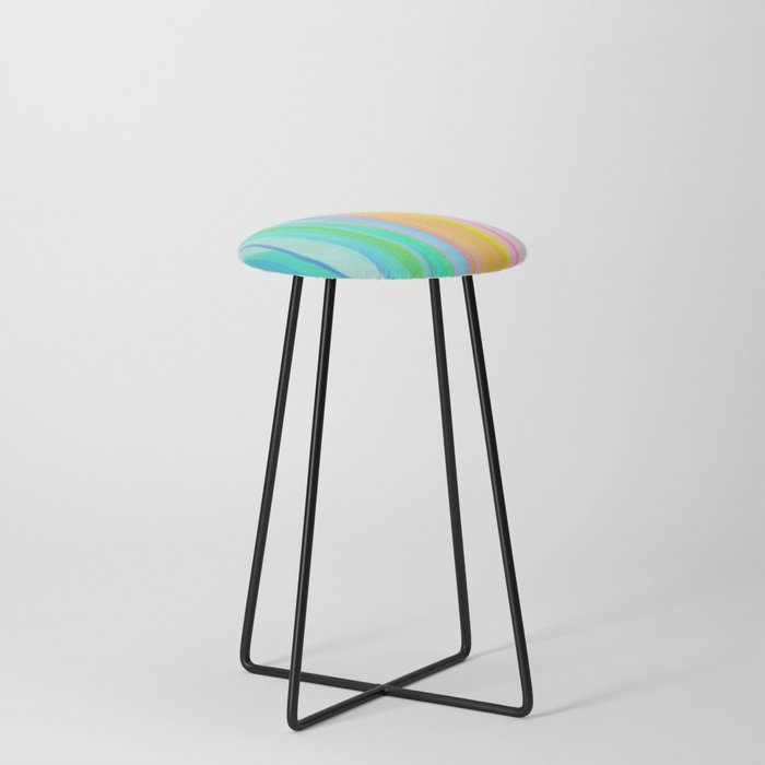 Color Map Counter Stool