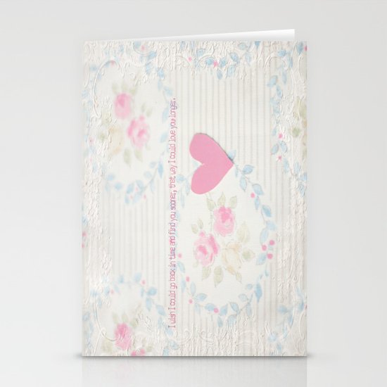 Go Back In Time Valentines Stationery Cards