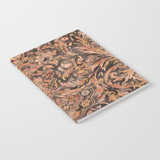 Damask Pattern 04 Notebook