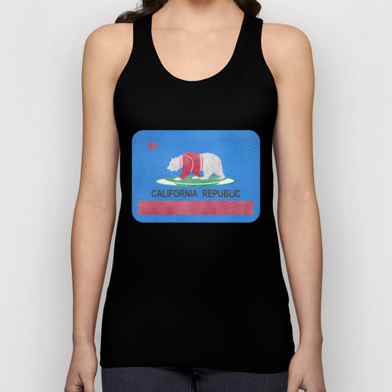Polar Bear In California Unisex Tank Top
