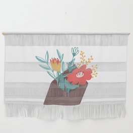 Envelope with cozy flowers Wall Hanging