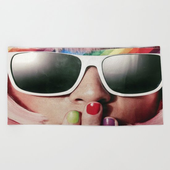 Carnaval girl Beach Towel