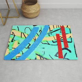 Roadhouse Rug | Collage, Modern, Artistic, Graphic, Acrylic, Abstract, Wallpaper, Creative, Art, Texture 