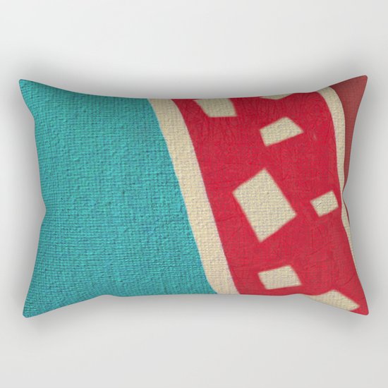 The Red Giraffe Rectangular Pillow