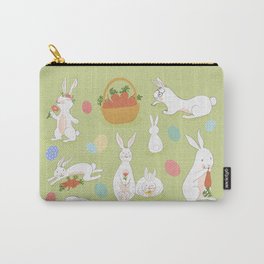 Eggcelent Easter bunnies Carry-All Pouch