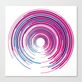 PURPLE AND BLUE SPINNER. Canvas Print