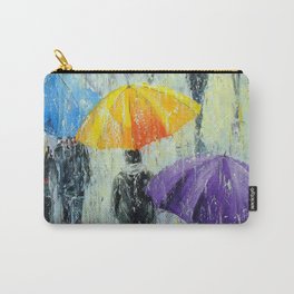 Bright rain outside Carry-All Pouch | Ityart, Romancebeautiful, Oil, Street Art, Skyart, Watercolor, Forgift, Peopleart, Pop Art, Rainart 