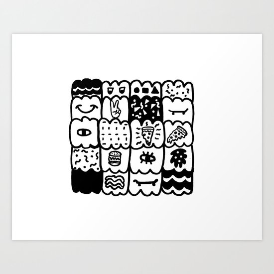 I am a pattern, pattern Art Print