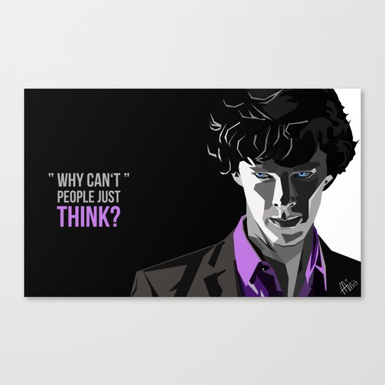 Sherlock Holmes Portrait Canvas Print