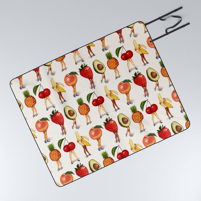 Fruit Pin-Ups Pattern  Picnic Blanket