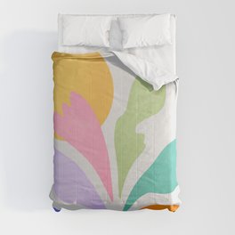 Sun & Leaves: Matisse Pastel Series 04 Comforter
