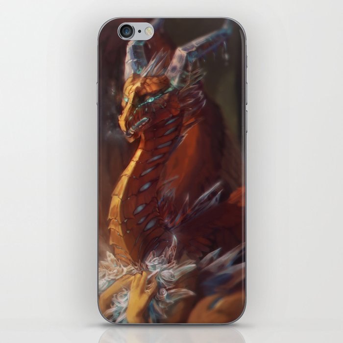 Ice Flowers - The Scarlet Ice Dragon iPhone Skin