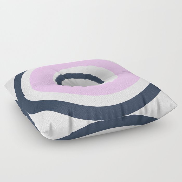 Modern Abstract Skateboard Wheel Pink Floor Pillow