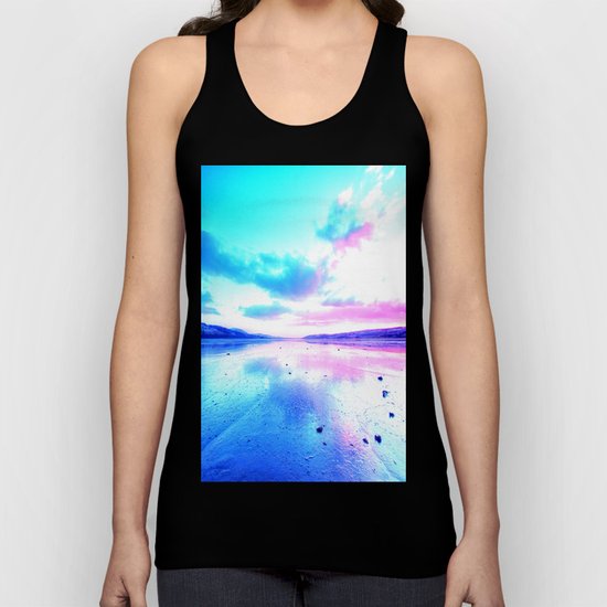 Bright Sunset Beach Unisex Tank Top