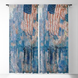 Childe Hassam's The Avenue in the Rain Blackout Curtain