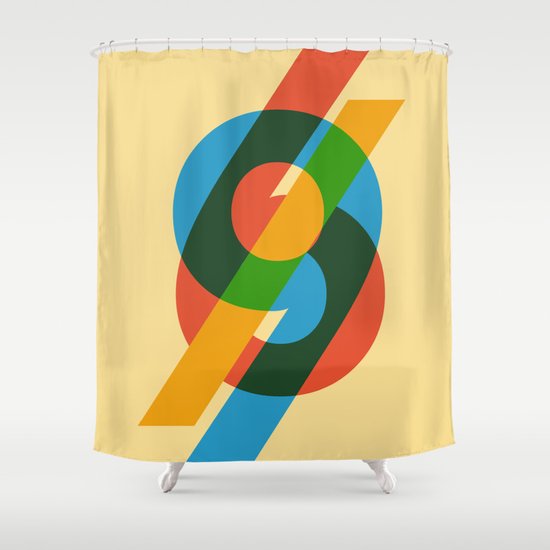 six to nine Shower Curtain