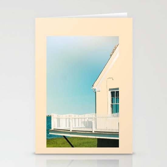 Cottage by the sea Stationery Cards