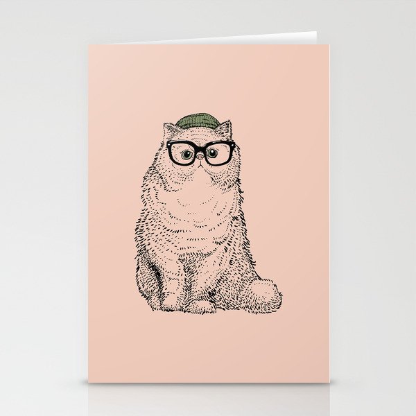Hipster Persian Cat Stationery Cards
