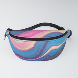 Abstract Aesthetic Y2K Marble Swirl Colorful Fanny Pack