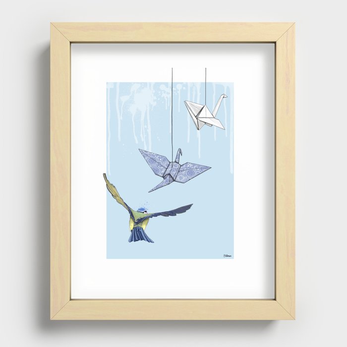Birds #3 Recessed Framed Print