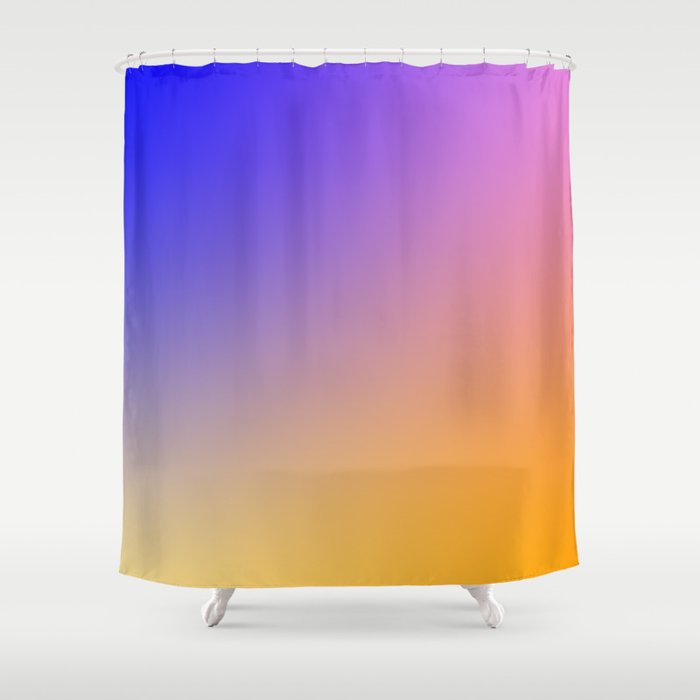 39 Rainbow Gradient Colour Palette 220506 Aura Ombre Valourine Digital Minimalist Art Shower Curtain