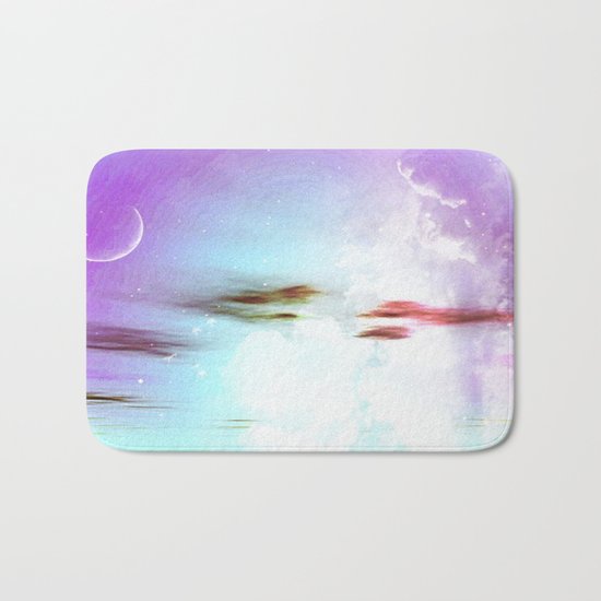 Pastel moon Bath Mat