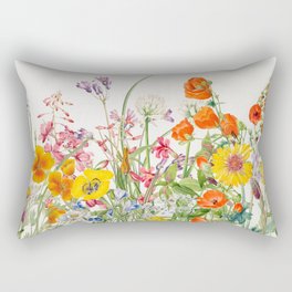 Vintage Floral 9 Rectangular Pillow
