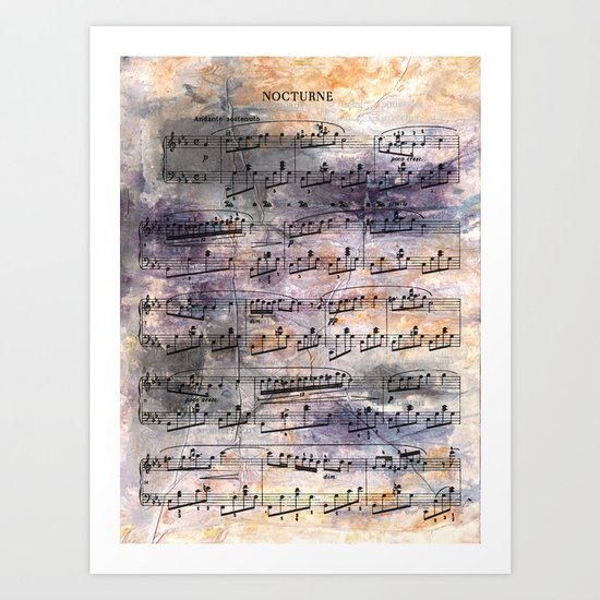 Chopin - Nocturne Art Print
