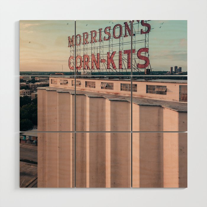 Morrison's Corn Kits and TWU in Denton, TX Wood Wall Art