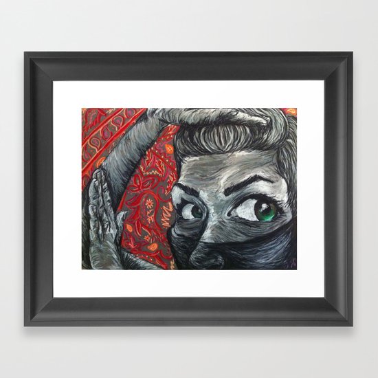 Eyes Framed Art Print