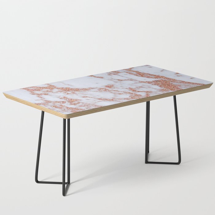 Intense rose gold marble Coffee Table