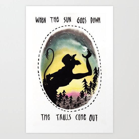 Trolls Art Print