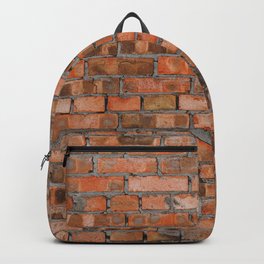 Texture of an old brick wall closeup Backpack