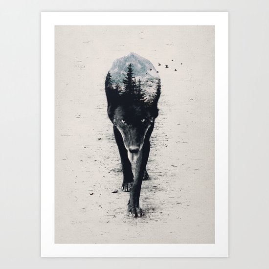 Up in the Woods Art Print