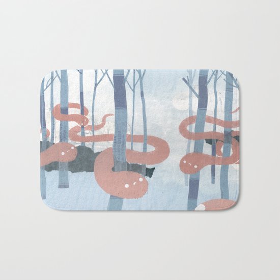 Snakes in the Forest Bath Mat