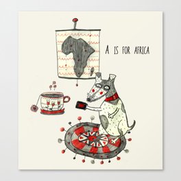 A is for Africa Canvas Print
