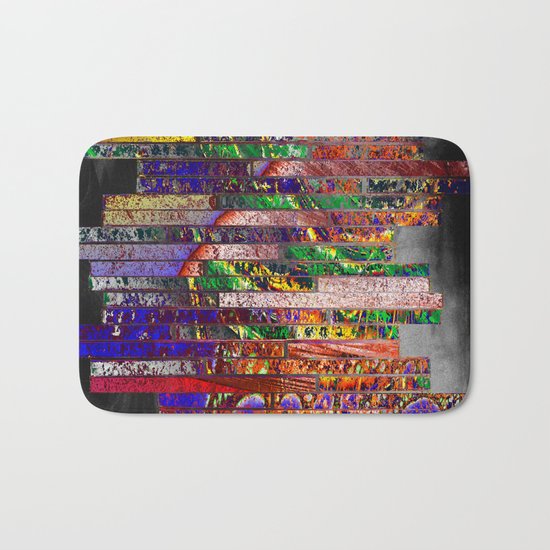 wall of bricks Bath Mat